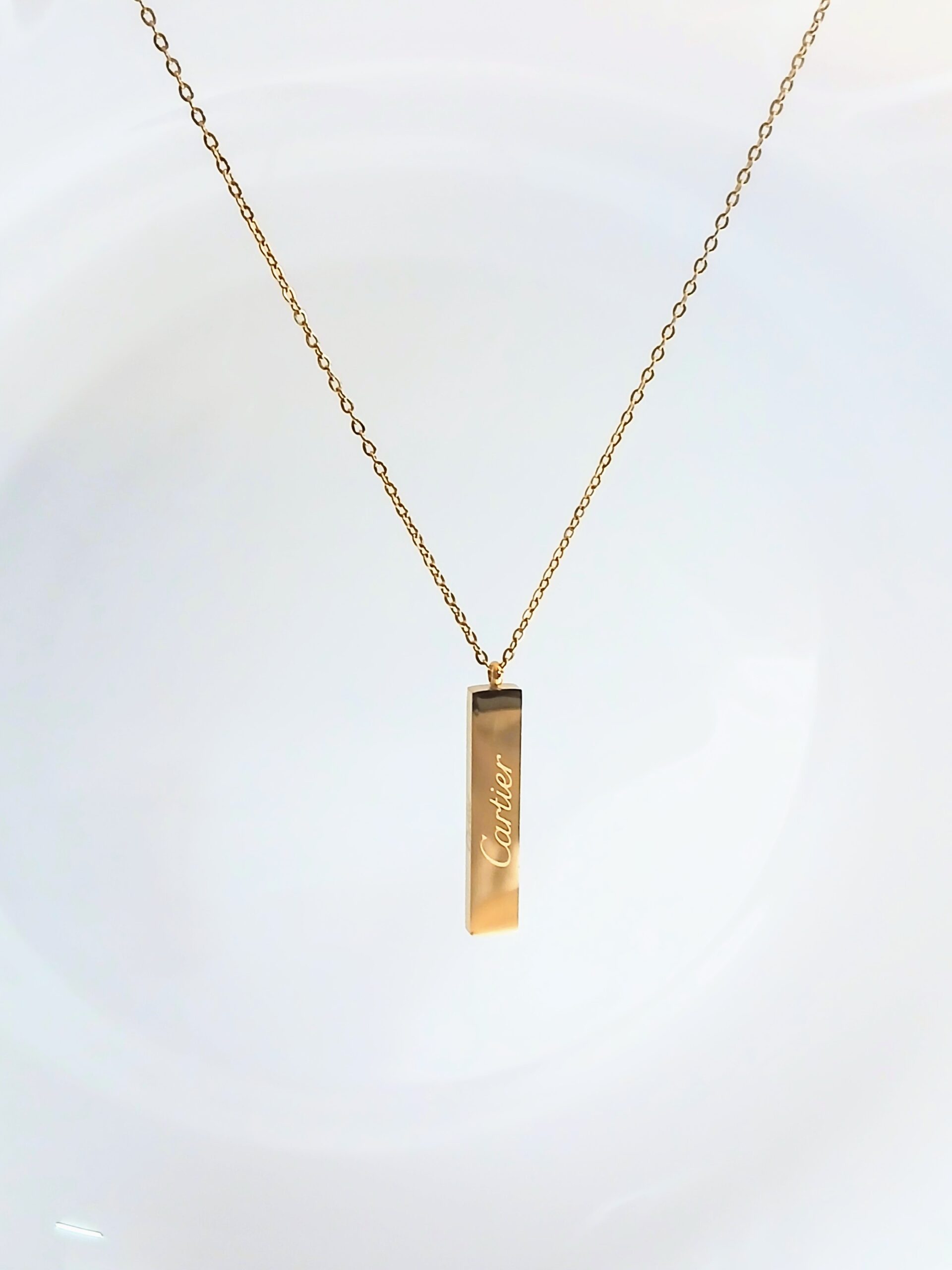 Cartier bar neck chain - Copy