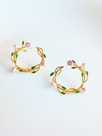 blossom vine earrings